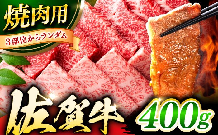 艶さし！ 佐賀牛 焼肉用（バラor肩orモモのいずれか1種） 400g 吉野ヶ里町 [FDB076]