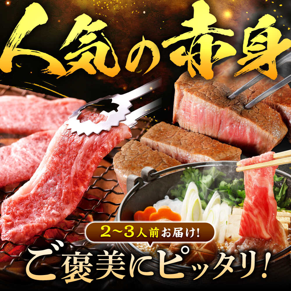 【全6回定期便】佐賀牛 赤身定期便 2～3人前 計2.8kg（ヒレステーキ・モモスライス・モモ焼肉）吉野ヶ里町/やま田商店 [FCH030]