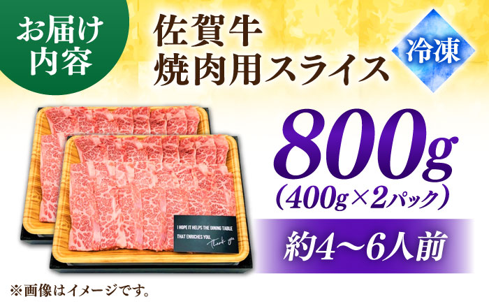 艶さし！ 佐賀牛 焼肉用（バラor肩orモモのいずれか1種）800g 吉野ヶ里町 [FDB077]