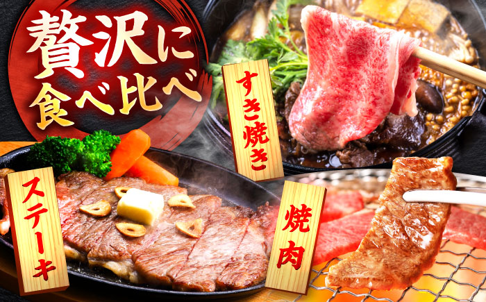佐賀牛 プレミアムセット 3種 計3kg （サーロインステーキ 8枚・ロース焼肉用 700g・ローススライス 700g）　吉野ヶ里町/ミートフーズ華松 [FAY124]