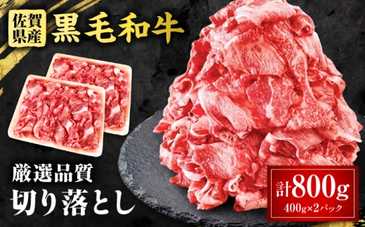 佐賀県産 黒毛和牛 切り落とし 800g 吉野ケ里町 / 株式会社一 [FEA002]
