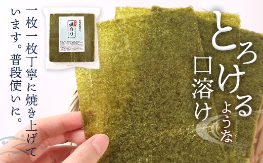 【訳あり】有明海産 焼き海苔 半切り 100枚 [FBT054]