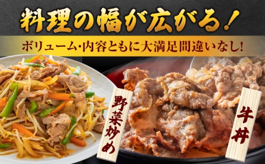 【全9回定期便】 佐賀産和牛 切り落とし 1kg（500g×2P） 吉野ヶ里町/石丸食肉産業  [FBX054]
