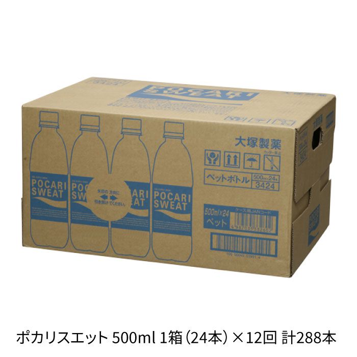 【熱中症対策】＜12回定期便＞500ml 1箱（24本）×12回 ポカリスエット【大塚製薬】 [FBD008]