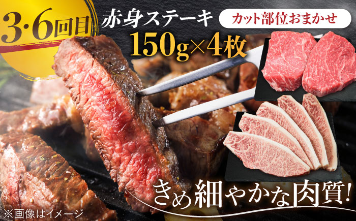 【全6回定期便】最高級の牛肉をヘルシーに堪能♪ A4 A5 佐賀牛 あっさり 赤身 定期便 6,000g 総計6kg 吉野ヶ里町/ミートフーズ華松 [FAY020]