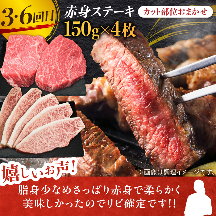 【全6回定期便】最高級の牛肉をヘルシーに堪能♪ A4 A5 佐賀牛 あっさり 赤身 定期便 6,000g 総計6kg 吉野ヶ里町/ミートフーズ華松 [FAY020]
