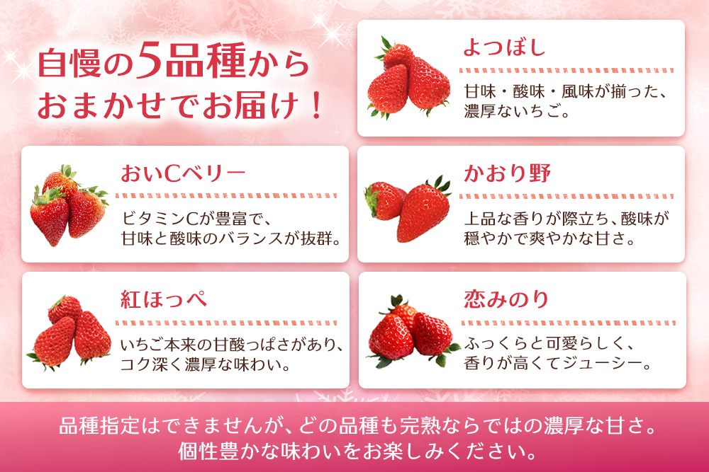 冷凍完熟いちご2kg(1kg×2袋)【完熟いちご 冷凍いちご イチゴ 苺 産地直送 農場直送 ヘタ無し げんき農場 よつぼし おいCベリー かおり野 紅ほっぺ 恋みのり 小分け】K100041