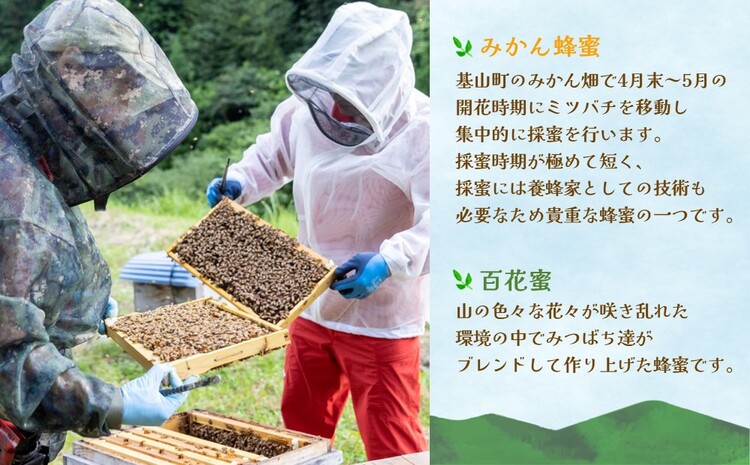 みよしのみつ(百花蜜・みかん)220g×2本【はちみつ 百花蜜 みかん 国産 ミツバチ 甘み スッキリ フルーティー 2種類 2本セット】K063026