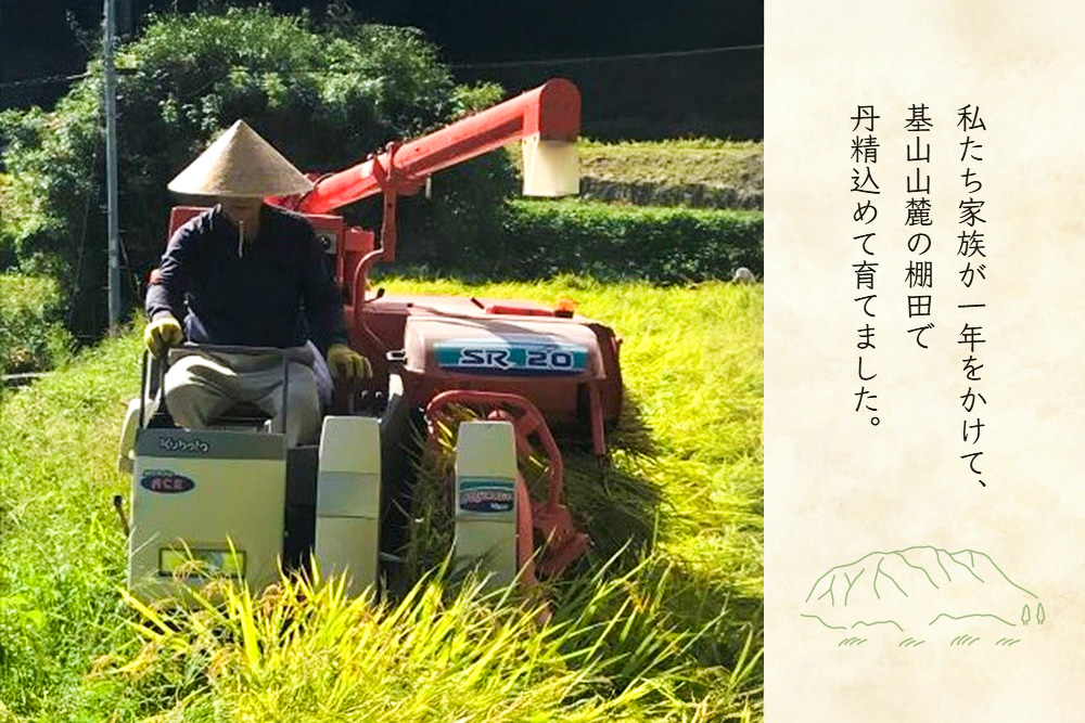 【令和7年産米】【基肄城水門米】さめてもおいしい棚田のお米 10kg【ひのひかり 米 玄米 お米 やまつき米 モチモチ 基山町産 棚田米 10kg kome okome】K072010