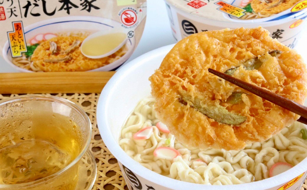 【年4回・四季の定期便】三宝だし本家 博多ごぼう天うどん 12食入(1ケース)【サンポー サンポー食品 カップ麺 カップラーメン うどん ごぼう天 ごぼ天 麺】C6-J001308