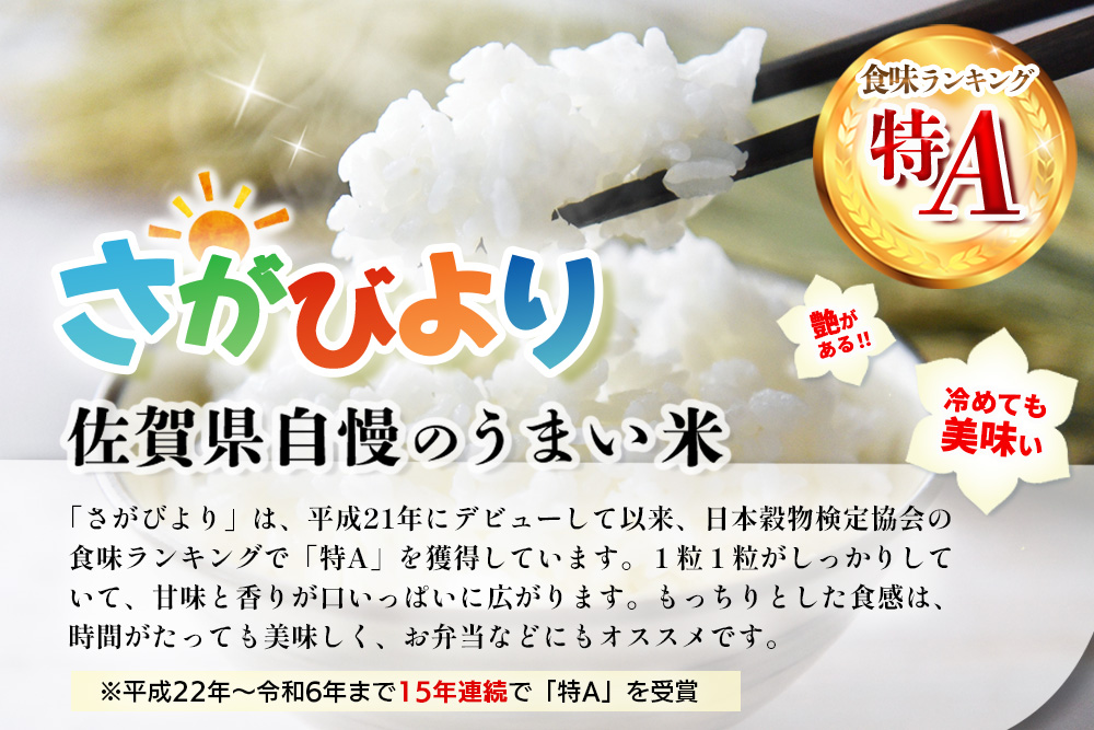 【令和7年産米】さがびより 5kg【米 ブランド米 県産米 精米 ごはん おにぎり お弁当 ふっくら もっちり kome okome】K018034