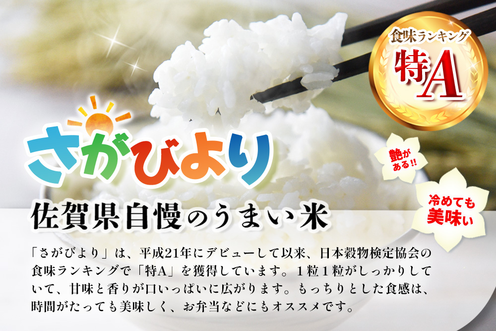 【令和7年産新米】さがびより 5kg【特A米 米 ブランド米 県産米 精米 ごはん おにぎり お弁当 ふっくら もっちり kome okome shinnmai shinmai】K018034