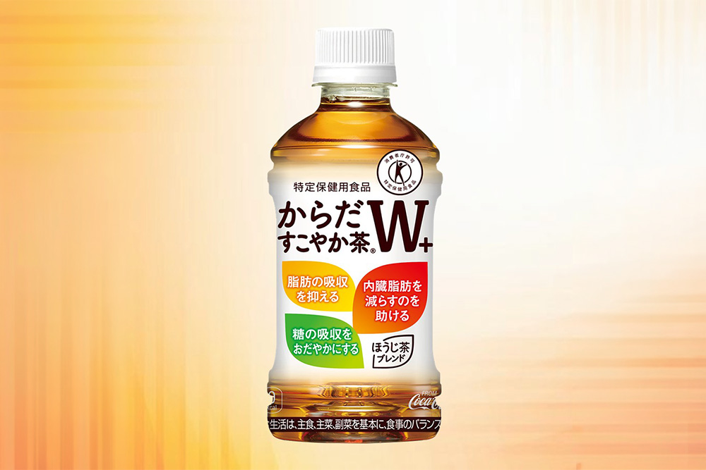 からだすこやか茶W＋ 350mlPET×24本(1ケース)【特定保健用食品】【コカコーラ トクホ 特定保健用食品 無糖 食物繊維 ほうじ茶 烏龍茶 紅茶 ブレンド茶 脂肪の吸収を抑制 糖の吸収をおだやかに 常備 保存 買い置き 備蓄 防災 熱中症】K090220