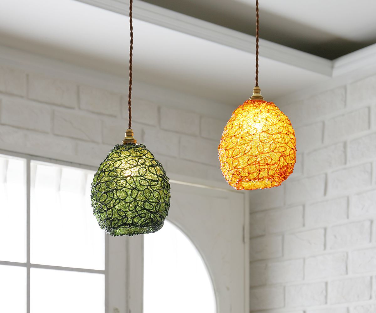 ふるさと納税 BR033_ricorDI pendant lamp GOCCE アンバー 照明