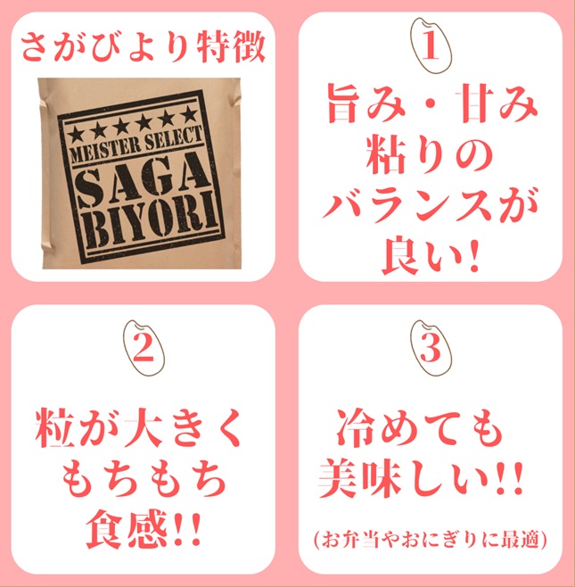 CI744_【みやきなでしこ】応援米【５回定期便】さがびより白米６kg（３kg×２袋）