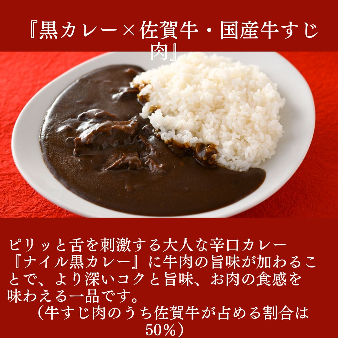 DR027 博多の名店ナイル　佐賀牛入り黒カレー　８袋セット