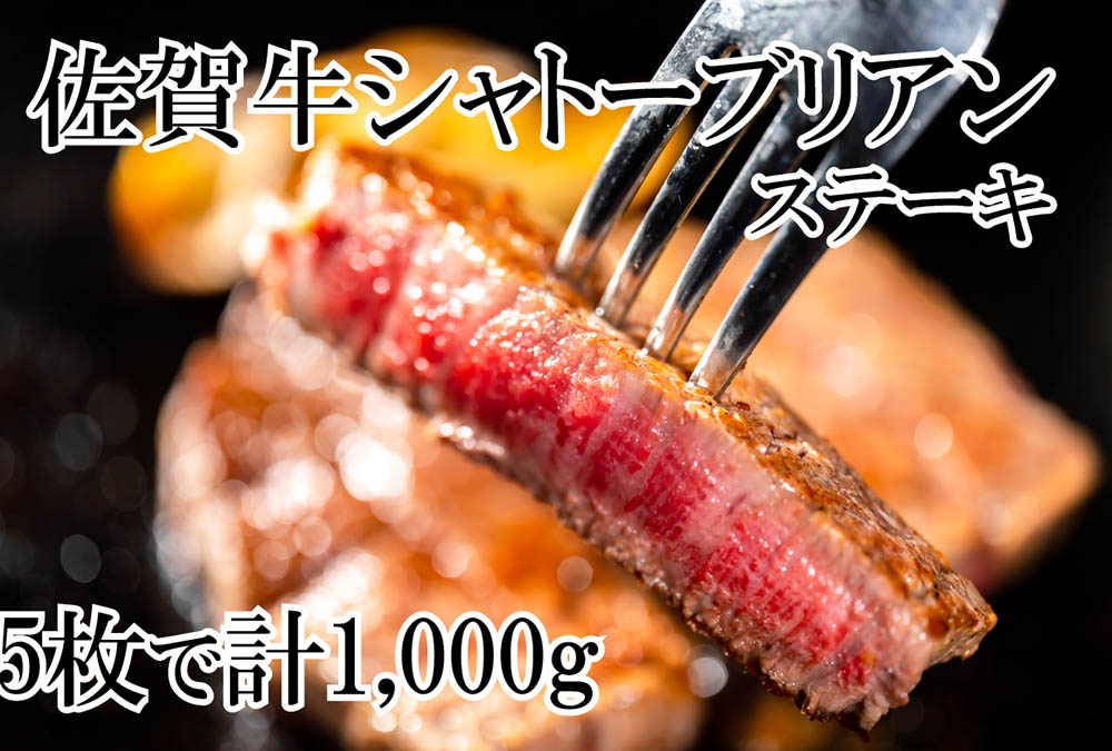 DP067_幻の部位！佐賀牛シャトーブリアンステーキ1kg(5枚で1kg)