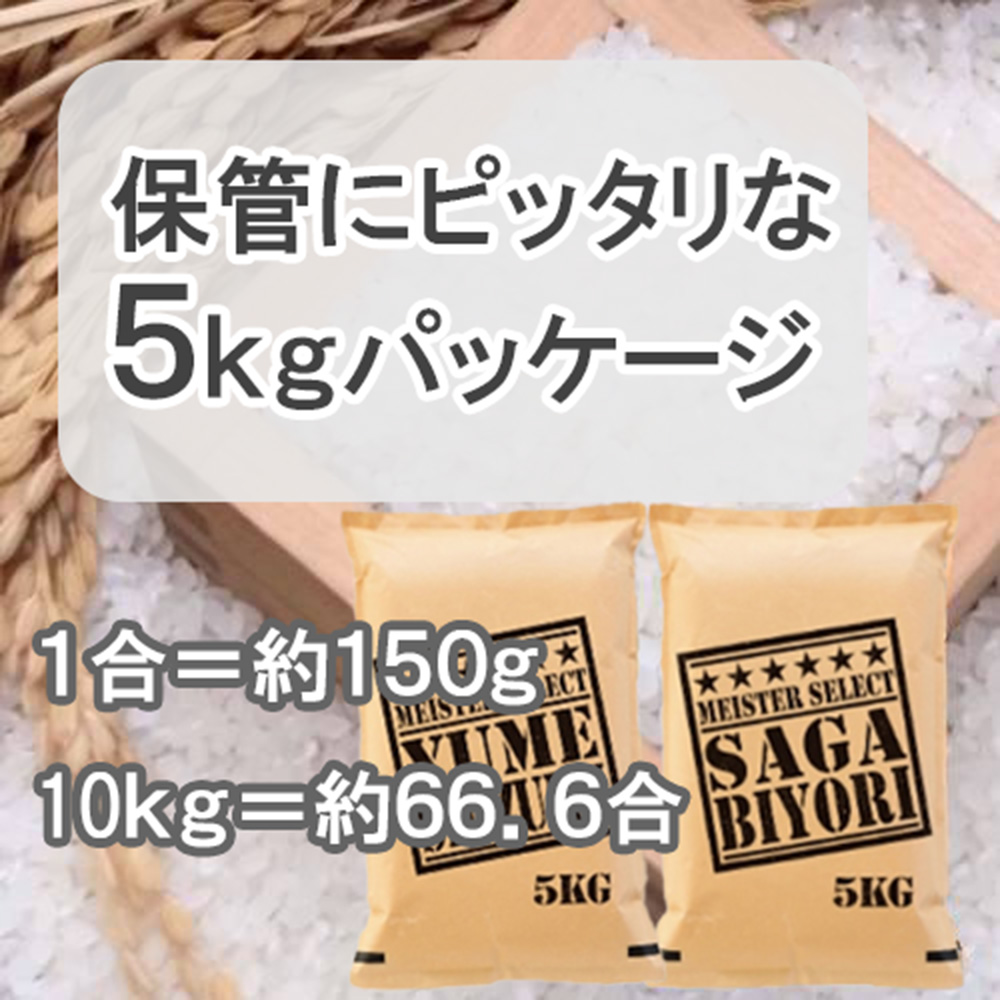 CIB06_白米さがびより５ｋｇ，夢しずく５ｋｇ