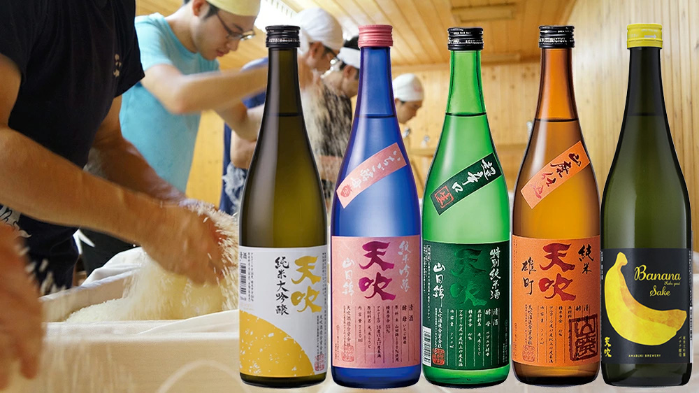 CN031_みやき町の地酒「天吹」造り方色々５品飲み比べ