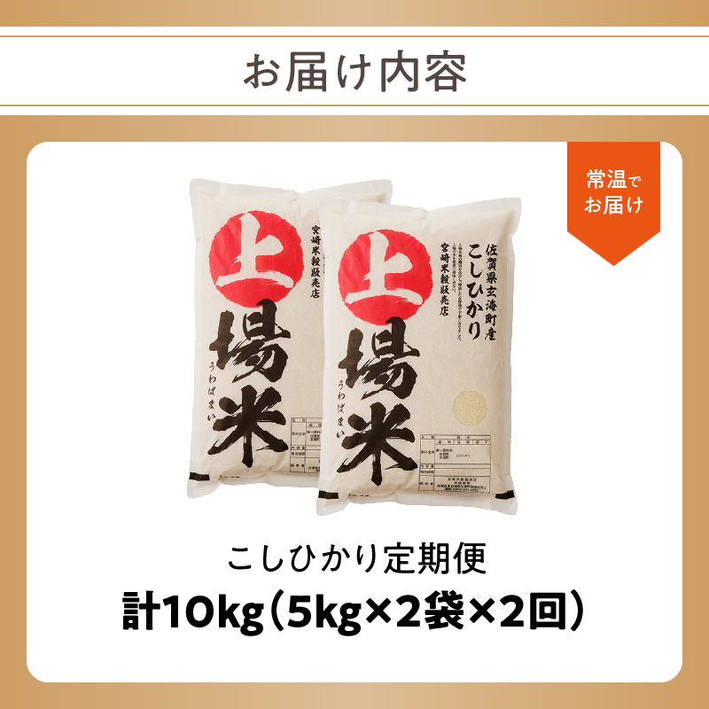 【予約受付】＜令和7年度産 新米＞超新米定期便（5kg×2袋×2回）