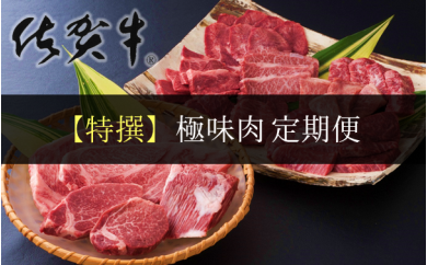 【特撰】佐賀牛・県産和牛　極味肉定期便 （毎月1回　計12回お届け）