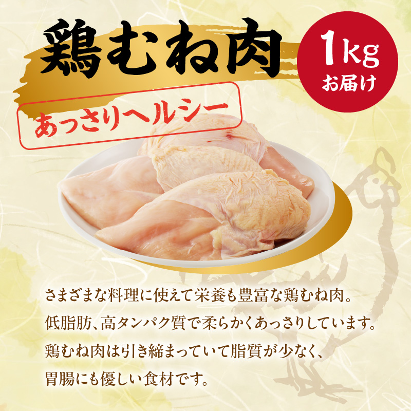 丸福　ありたどり　鶏もも肉　約1kg　鶏むね肉　約1kgセット