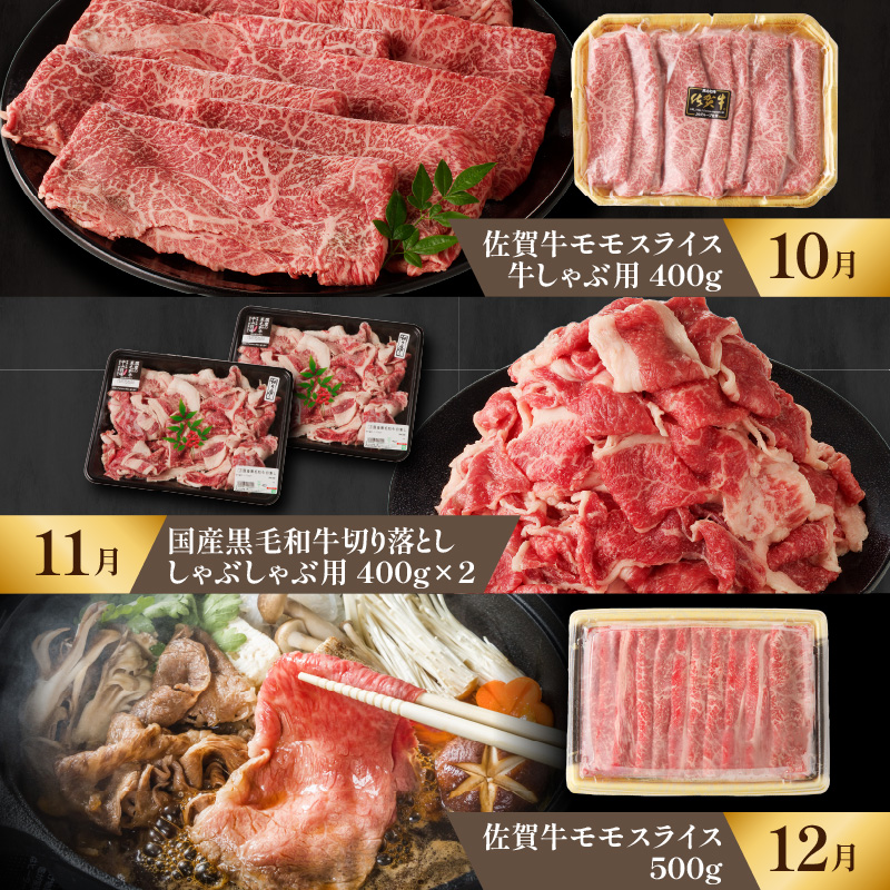 【上撰】佐賀牛・県産和牛　極味肉定期便（毎月1回　計12回お届け）