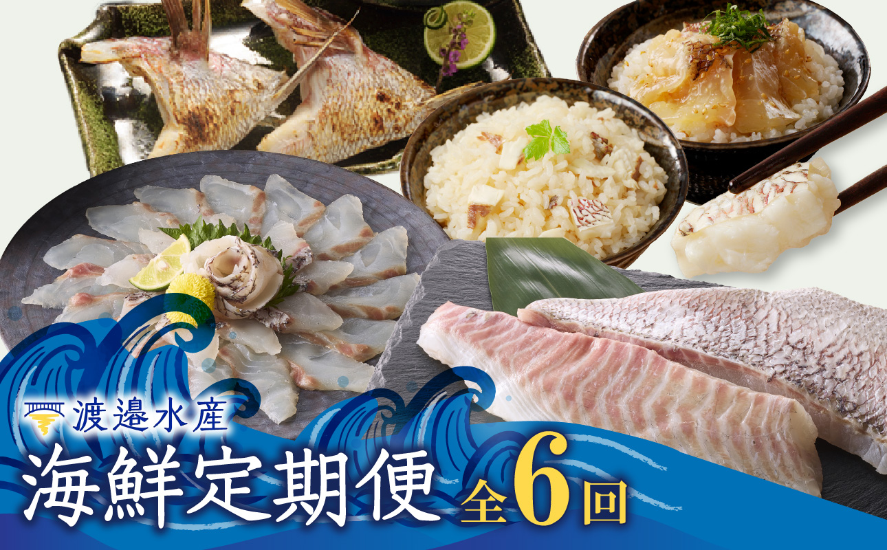 渡邉水産・海鮮定期便（6回）