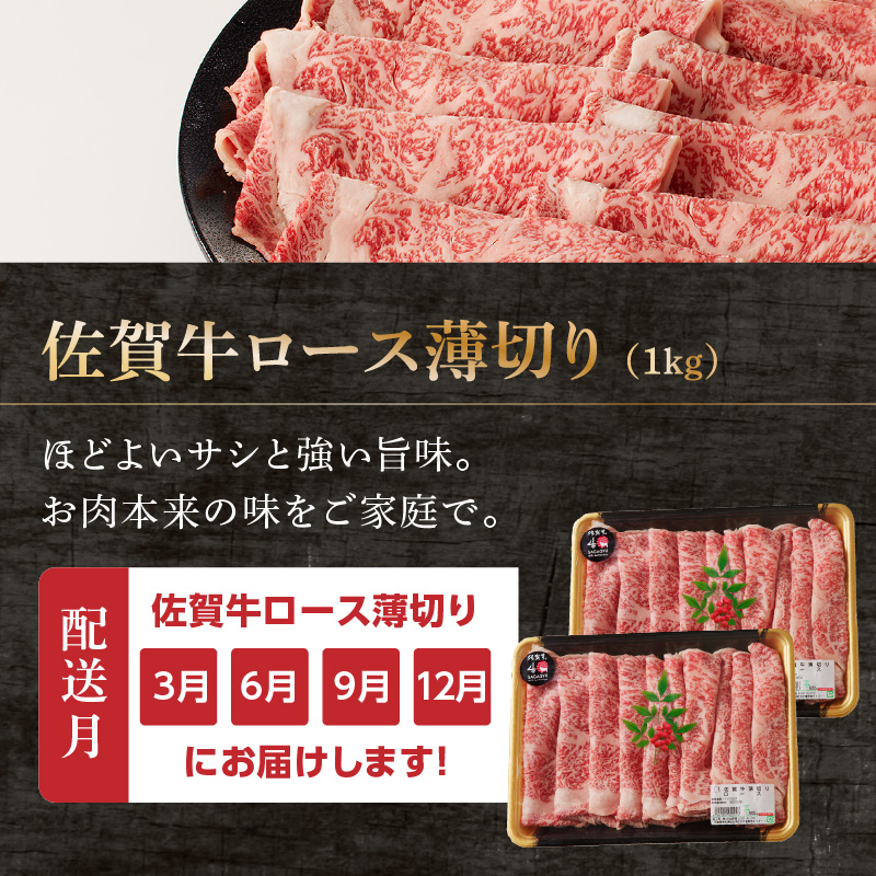 中山牧場 佐賀牛しゃぶしゃぶすき焼き定期便DX（12回） ／ 中山牧場 直送 牛肉 佐賀牛 霜降り 赤身 スライス 肩 ロース ウデ モモ 薄切り しゃぶしゃぶ すき焼き セット A4 A5 a4 a5 黒毛和牛 佐賀県産和牛 ブランド牛 肉 お肉 国産 佐賀県 玄海町 冷凍 人気 おすすめ