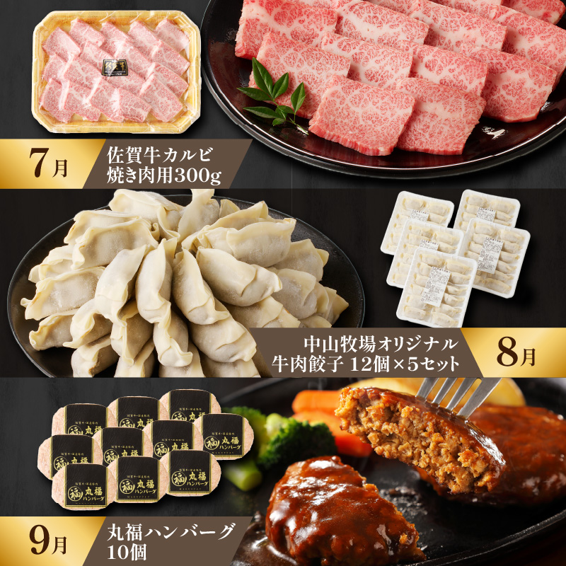 【上撰】佐賀牛・県産和牛　極味肉定期便（毎月1回　計12回お届け）