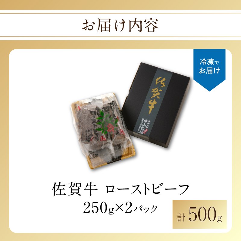 中山牧場　佐賀牛ローストビーフ(500g)