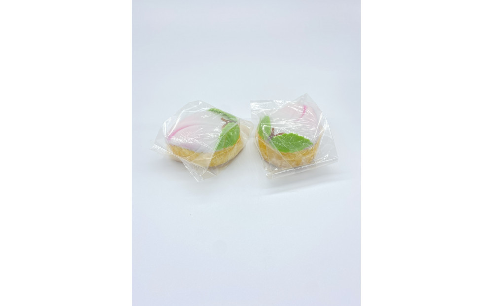 雪屋の長崎縁起菓子「桃カステラ３個入り」【2027年2月中旬頃お届け】