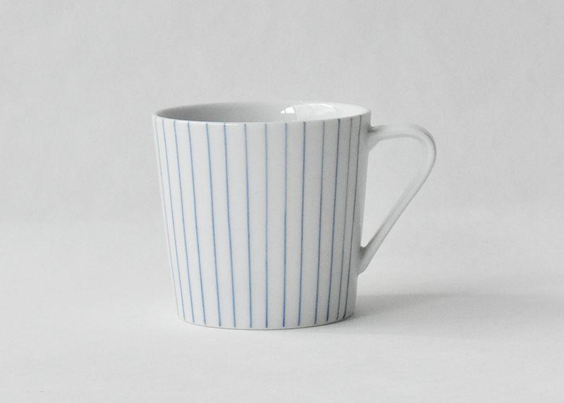 【AB565】【波佐見焼】es mug　ストライプ BU 【西海陶器】1　19579