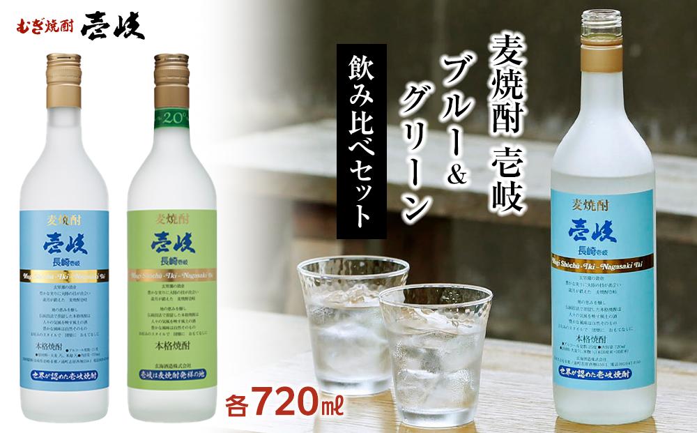 【AA060】壱岐グリーン20度 壱岐ブルー25度 720ml 2本セット