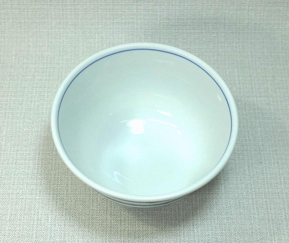 【AB1064】【波佐見焼】16.5×8.5cmふんわり軽い丼 ３個組　ライン十草 【西海陶器】３ ２０９６9