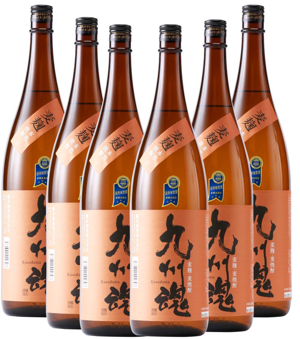 九州魂　麦焼酎　1800ml 6本セット【霧氷酒造】