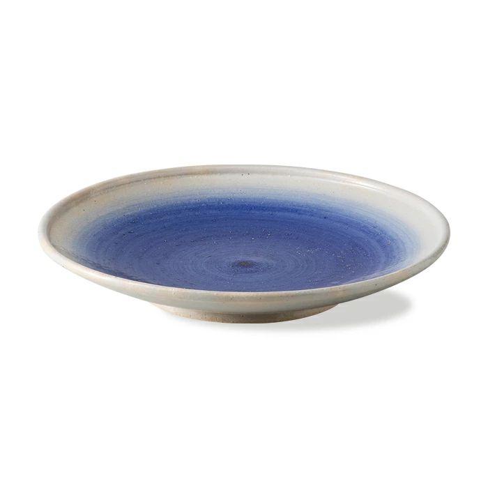 【AB751】【波佐見焼】φ２４.５×４cm盛り皿　染ブルー 【西海陶器】 １　19983