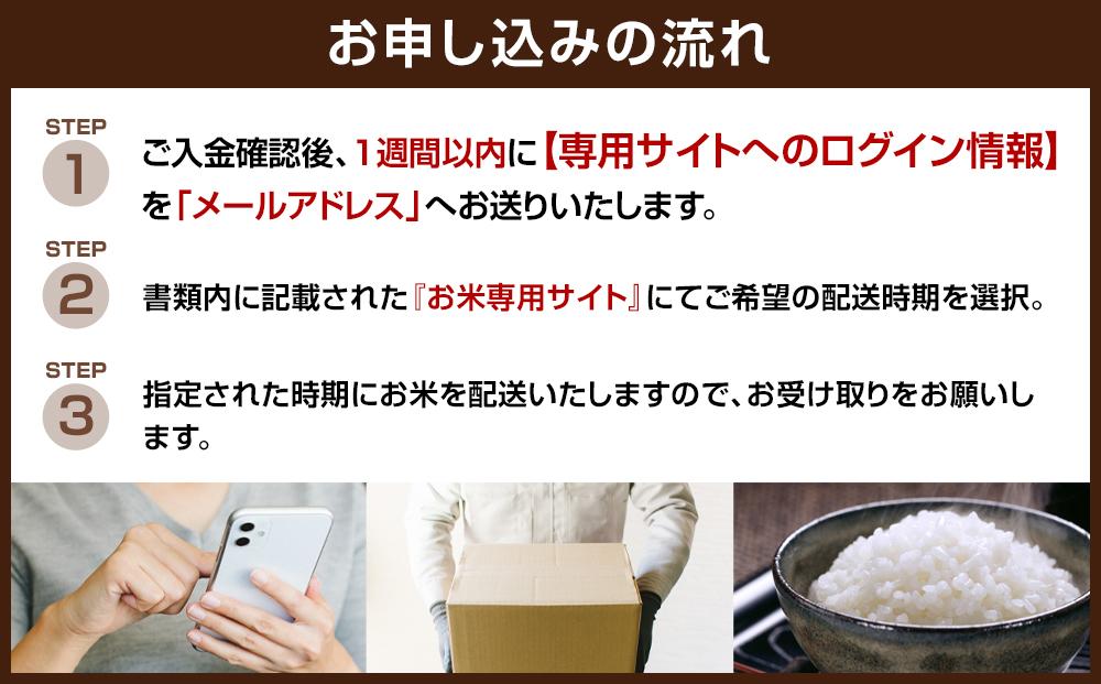 【長崎県産にこまるをお届け】ふるさと納税 らくらくお米便 15kgコース＜3回分回数券＞