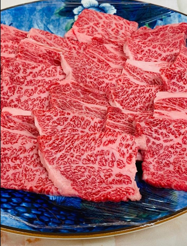 【AB477】長崎和牛 出島ばらいろ ミスジまたはヒウチ焼肉用約1kg