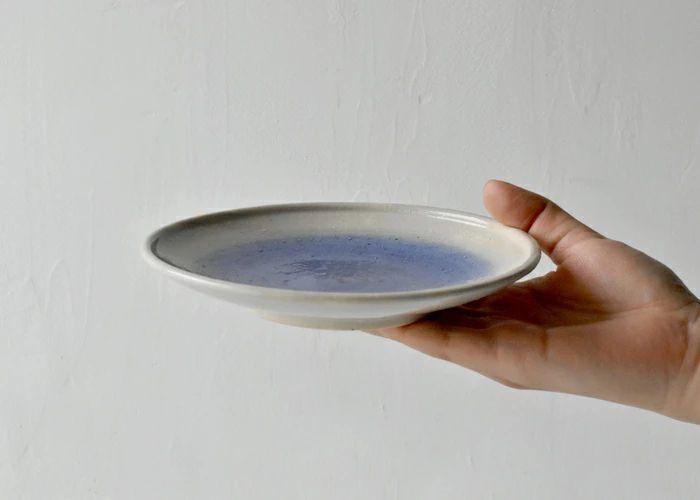 【AB747】【波佐見焼】φ１７×２.５cmフルーツ皿３枚組　染ブルー 【西海陶器】 ３　19985