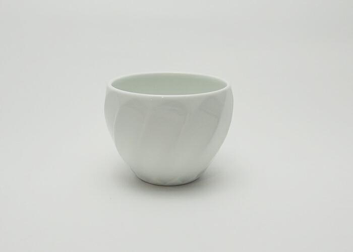 【AB353】【波佐見焼】手彫りのカップ 斜め彫り 【西海陶器】 １ 44176