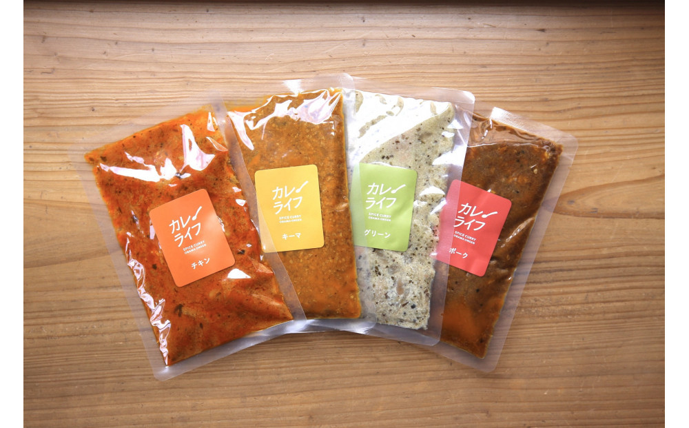カレーライフの冷凍スパイスカレー4種 計9食セット