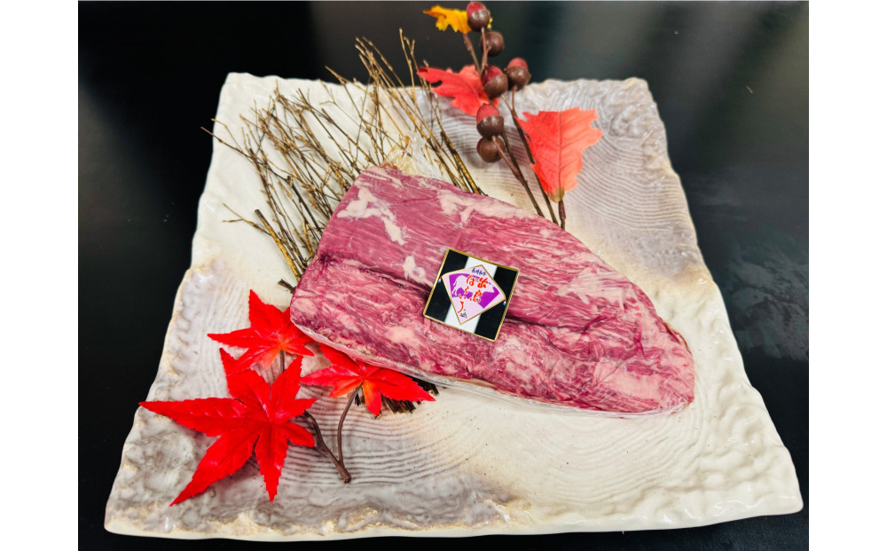 長崎和牛 出島ばらいろ  ヒレブロック（約400g） & 長崎県産アワビ（約80g×3）セット