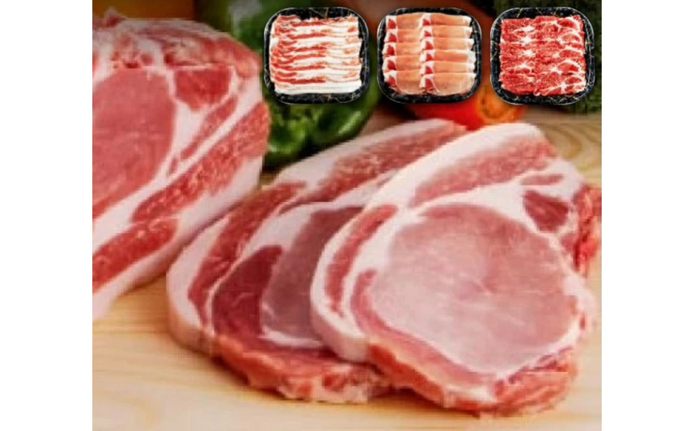 雲仙もみじ豚しゃぶしゃぶセット（ロース・肩ロース・バラ 各250g）