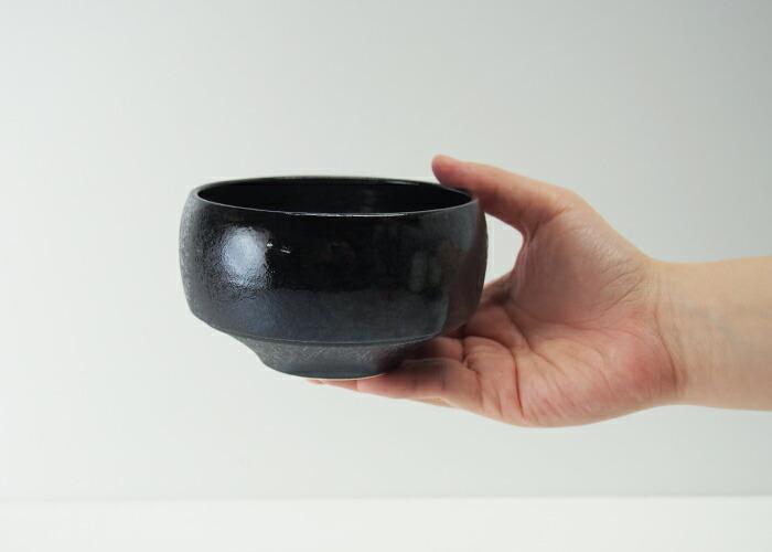 【AB360】【波佐見焼】φ１１.５cmの小ぶりな抹茶碗・旅茶碗　侘黒  【西海陶器】 １ 18172