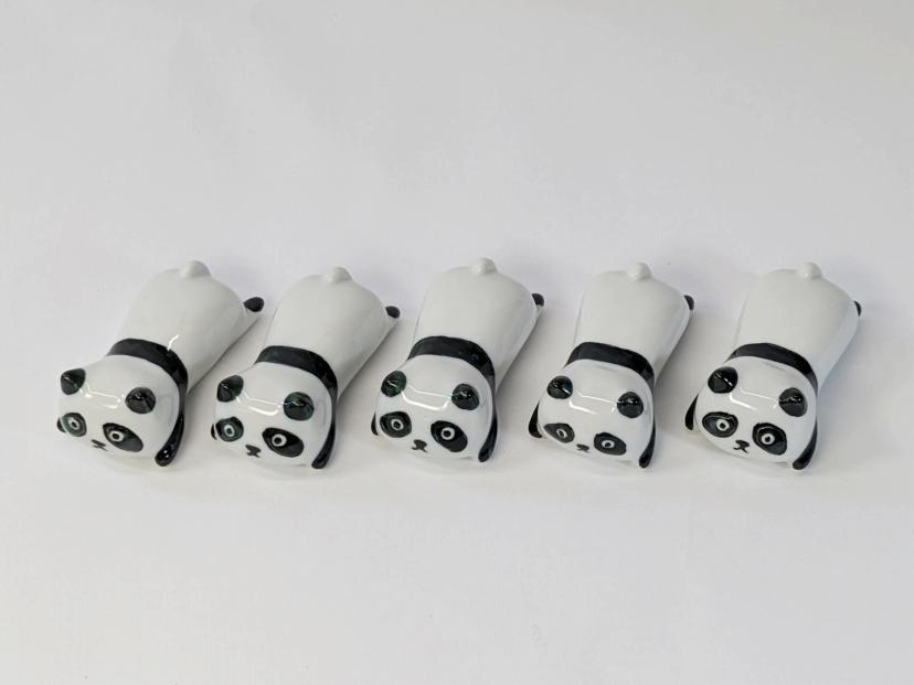 【波佐見焼】箸置き5個組 パンダ 【西海陶器 ５２0７９６