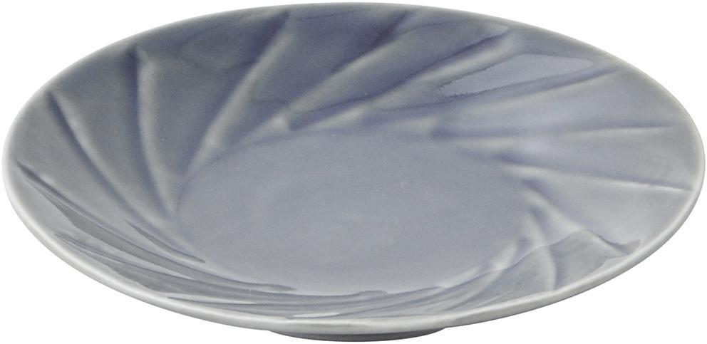 【波佐見焼】φ１２センチの手彫りのお皿５枚組　斜め彫 【西海陶器】 ５ １１１１０