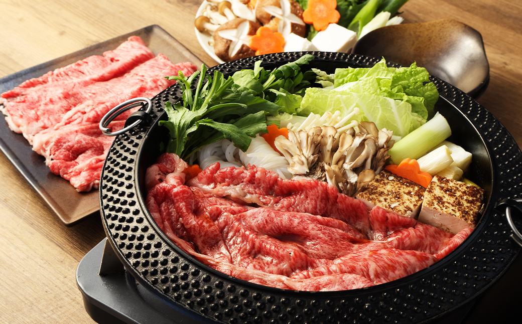 【全12回定期便】長崎和牛 すき焼き用 肩ロース 約400g ／ 和牛 国産 長崎県産 お肉 肉 牛肉 霜降り すきやき 長崎県 長崎市 肉の牛長