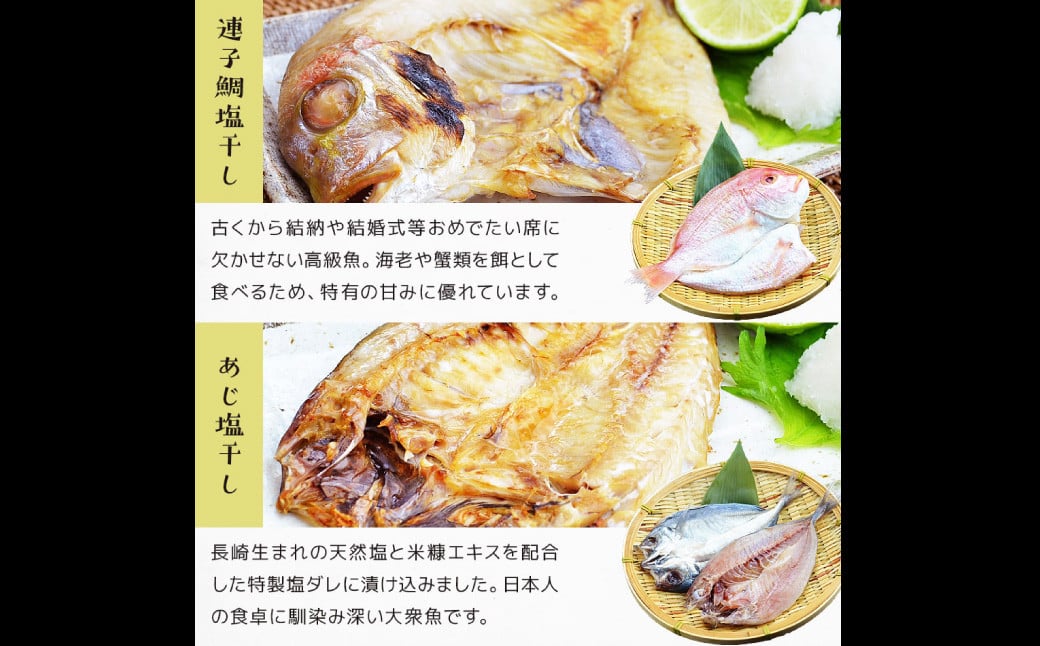 【全6回定期便】【最長2ヵ月前後】長崎 海鮮三昧 ひものセット 干物 魚介類 海鮮