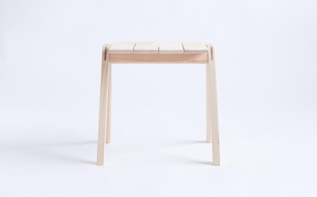 【ミツロウワックス仕上げ】MINAZUKI STOOL (スタッキングスツール) ヒノキ (2脚) ／ 家具 インテリア スツール シンプル 長崎県 長崎市